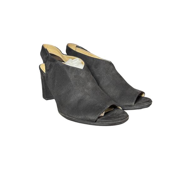 Naturalizer Preston Vegan Leather Peep Toe Sandals - 9.5 - Picture 3 of 10